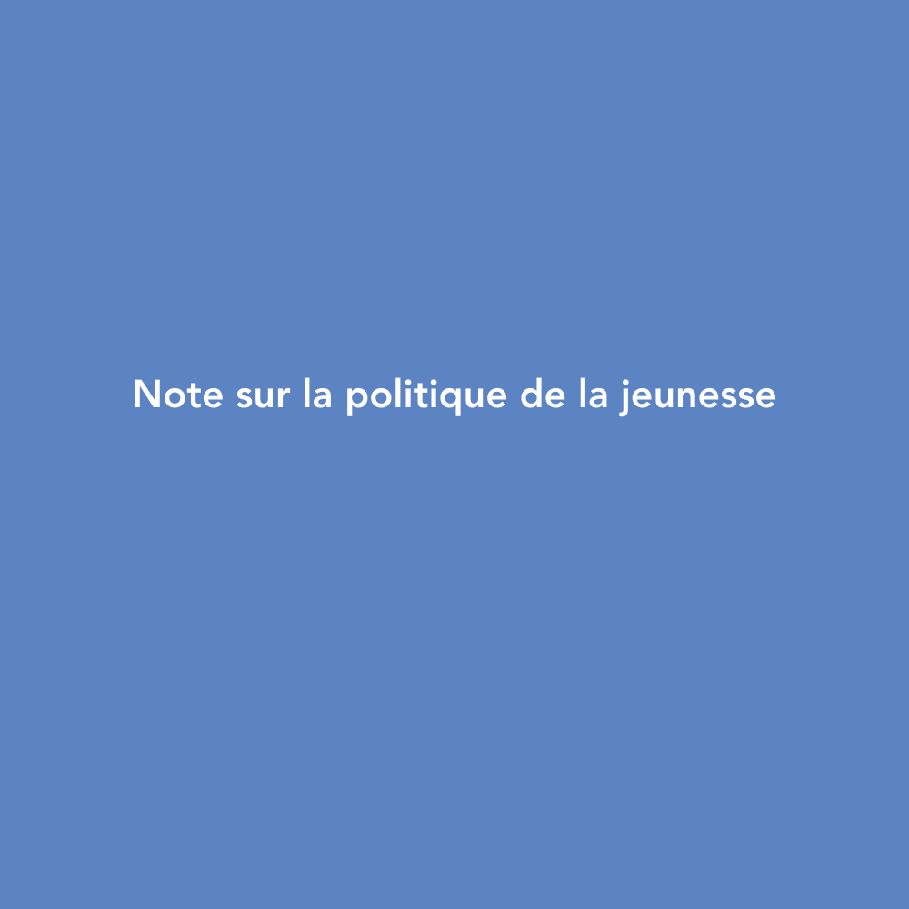 Politique de la jeunesse